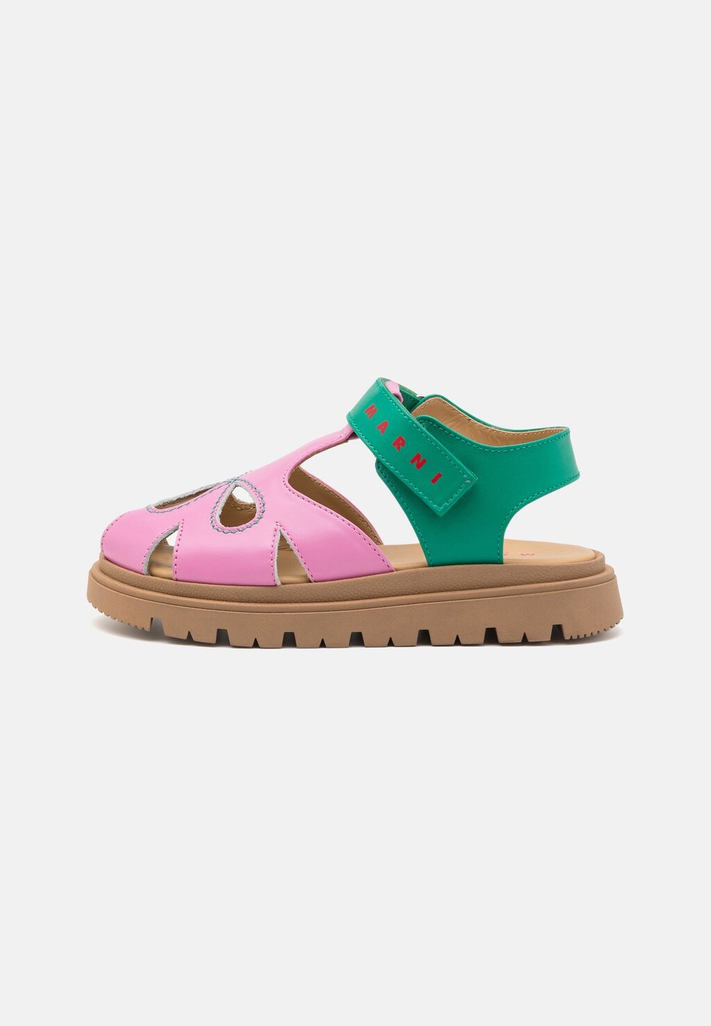 

Сандалии Unisex Marni, цвет pink/green/beige/red