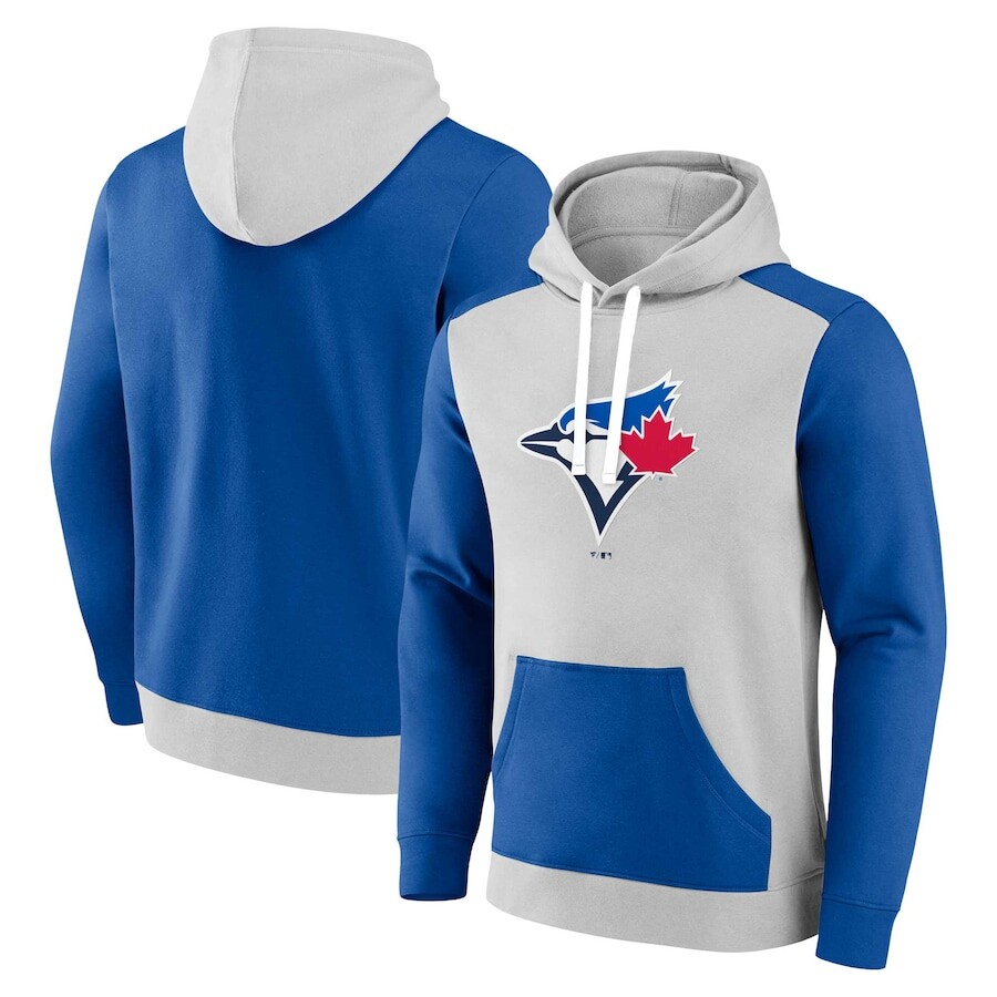 

Пуловер с капюшоном Fanatics Branded Toronto Blue Jays, серый