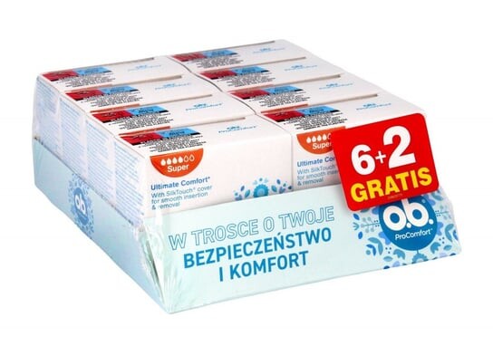 

Джонсон, О.Б. Pro Comfort Ultimate Super, Тампоны с отсеками, 8 шт., JOHNSON