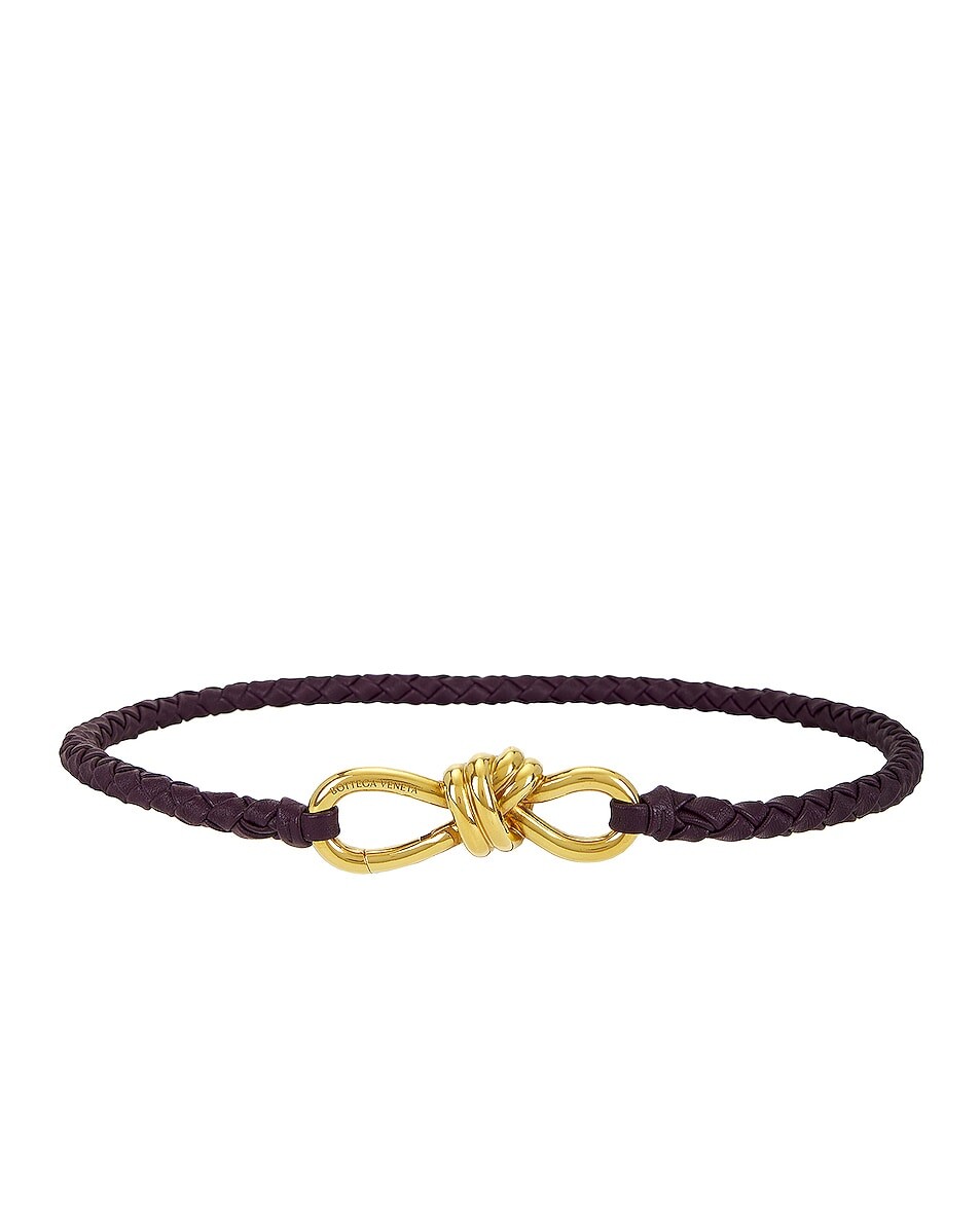 

Ремень Bottega Veneta Cintura, цвет Dark Mystic & Muse Brass