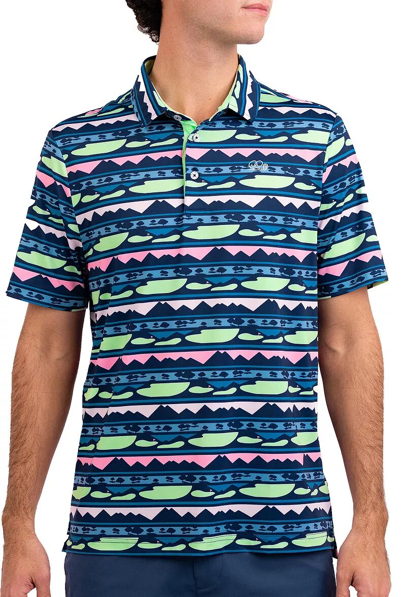 Мужская футболка-поло для гольфа Good Good Golf Sundown, мультиколор