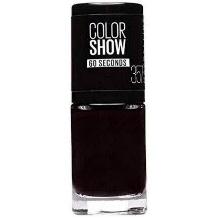 

Лак для ногтей Maybelline Color Show 7 мл, цвет 357 «Бордовый поцелуй», Maybelline New York