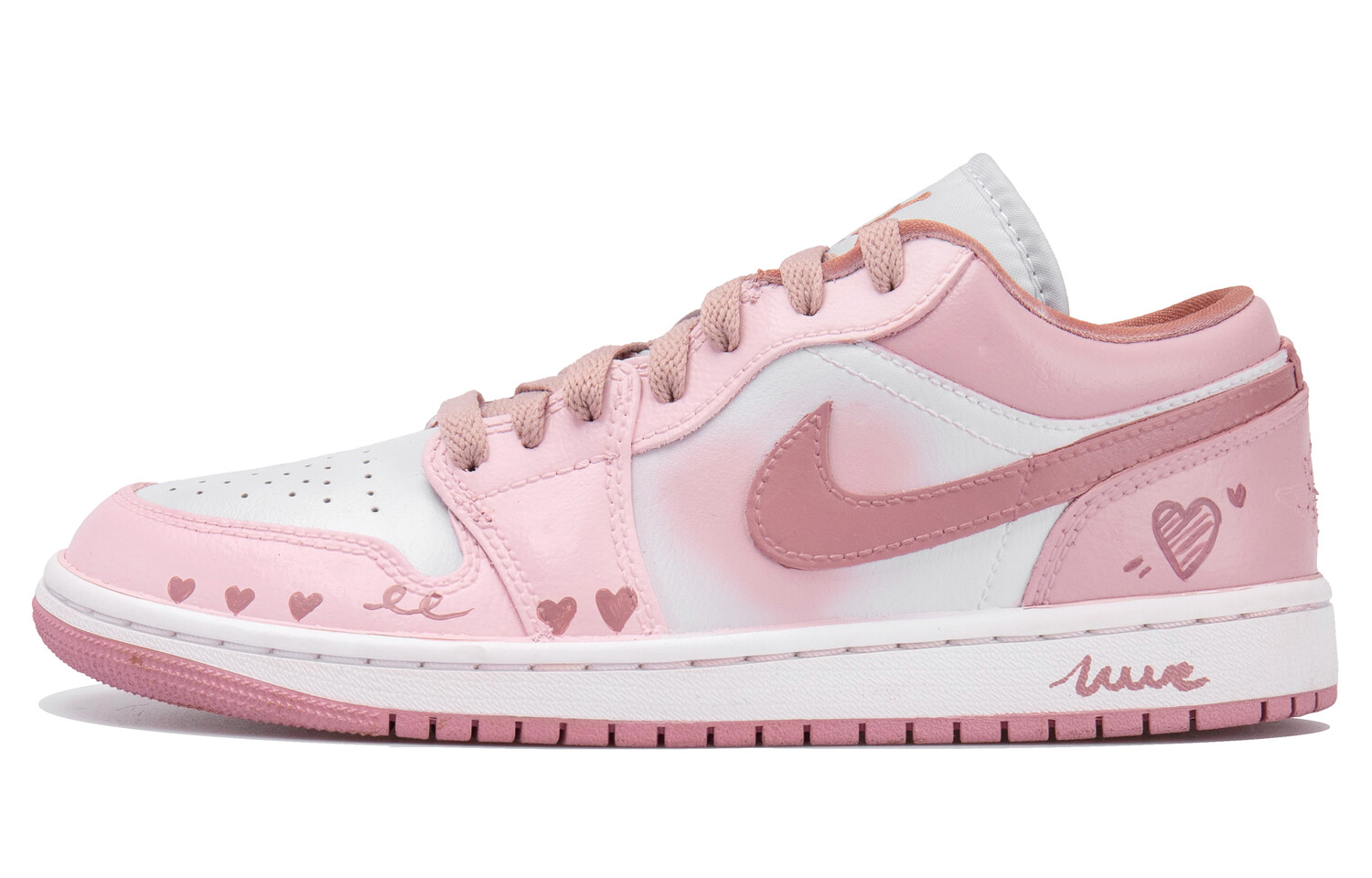 

Jordan Air Jordan 1 Vintage Баскетбольные кроссовки унисекс, White/Pink