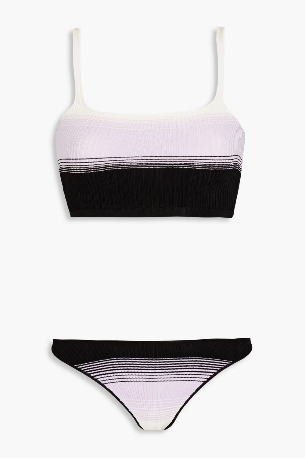 

Двухцветное бикини крючком. Missoni, лаванда