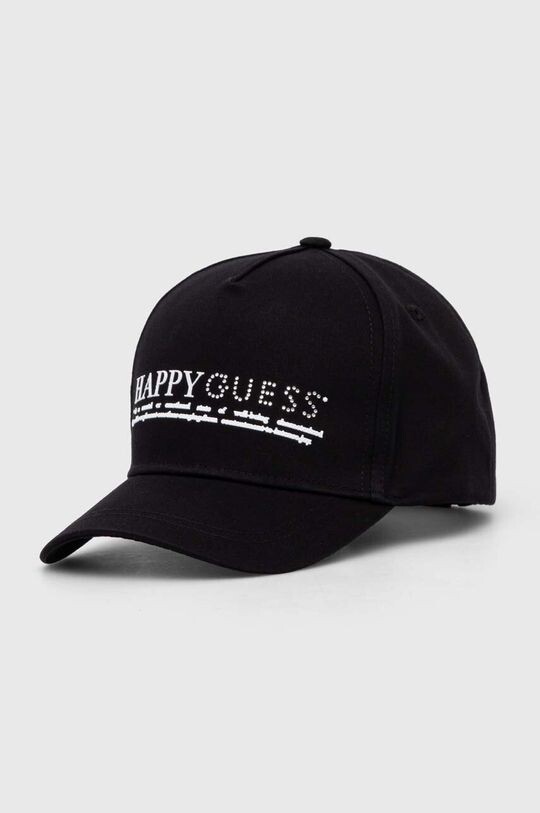 

Бейсболка из хлопка Guess, черный