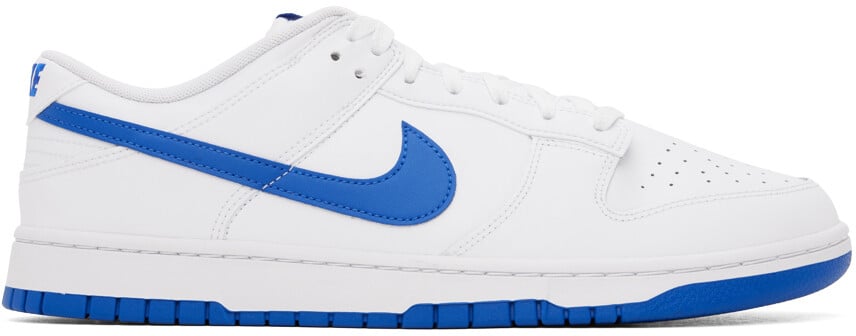 

Бело-синие кроссовки Nike Dunk Low Retro в стиле ретро