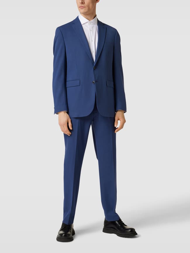 Костюмные брюки с заглаженными складками Christian Berg, дымчатый синий