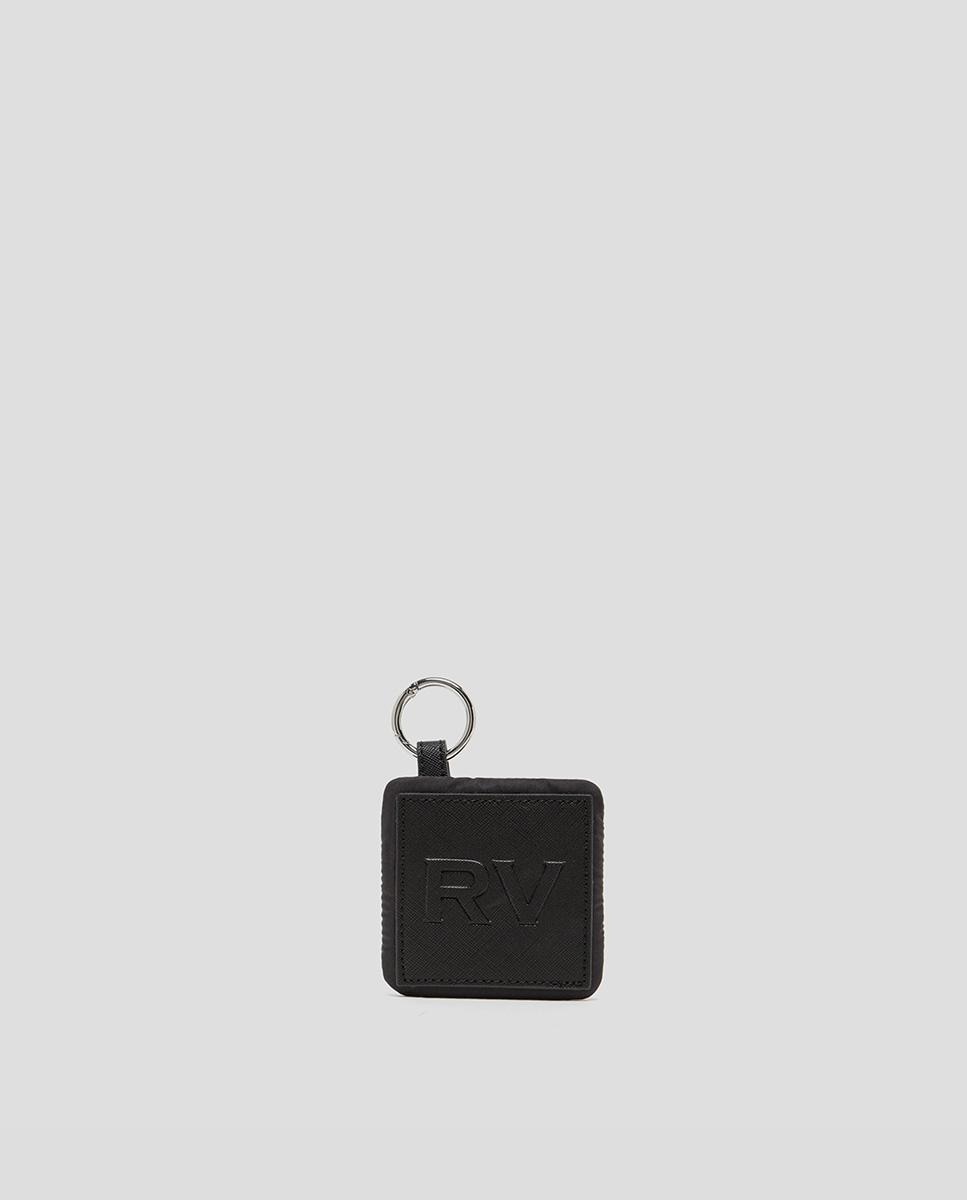 Маленькая женская сумочка на молнии черного цвета Roberto Verino, черный карабин цилиндрический 4 х 0 9 см