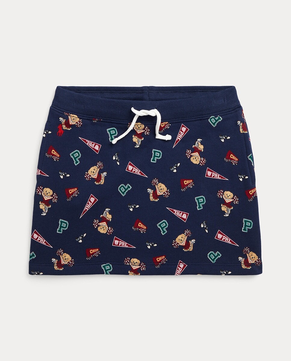 

Юбка для девочки темно-синего цвета с Polo Bear Polo Ralph Lauren, темно-синий