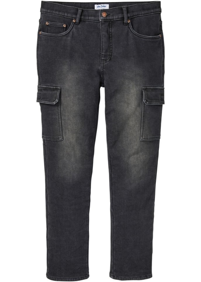 

Прямые эластичные термоджинсы стандартного кроя John Baner Jeanswear, черный