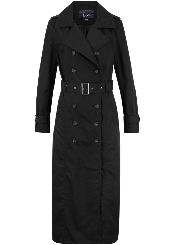 

Длинный тренч с поясом Bpc Bonprix Collection, черный