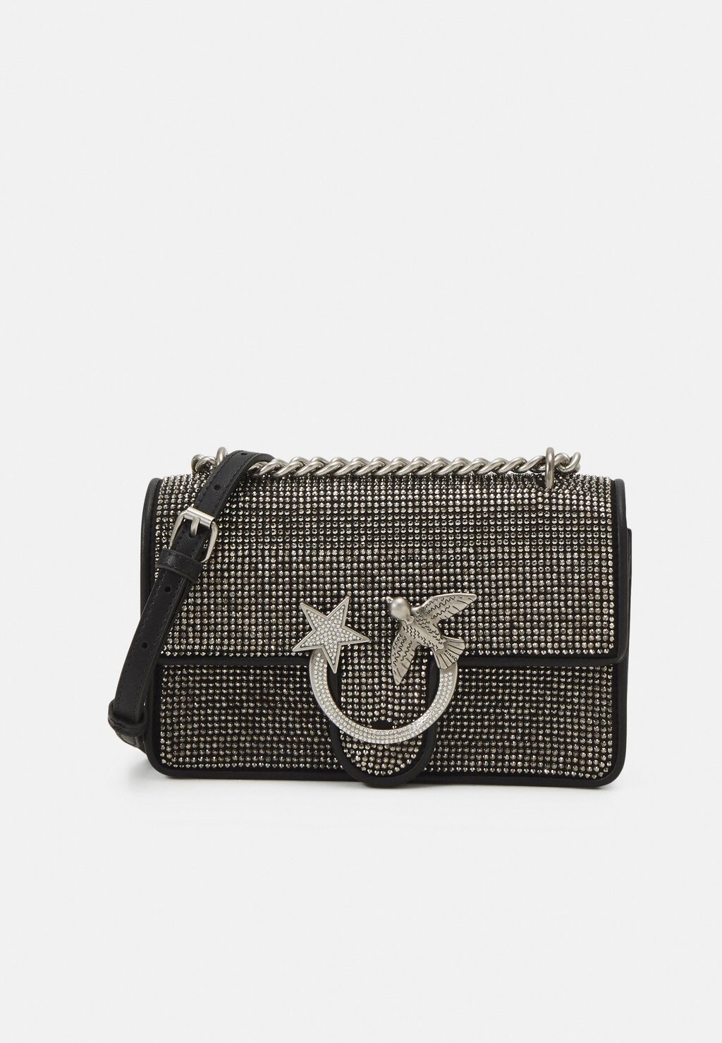 

Сумка Pinko LOVE ONE MINI FULL, цвет nero/old silver-coloured