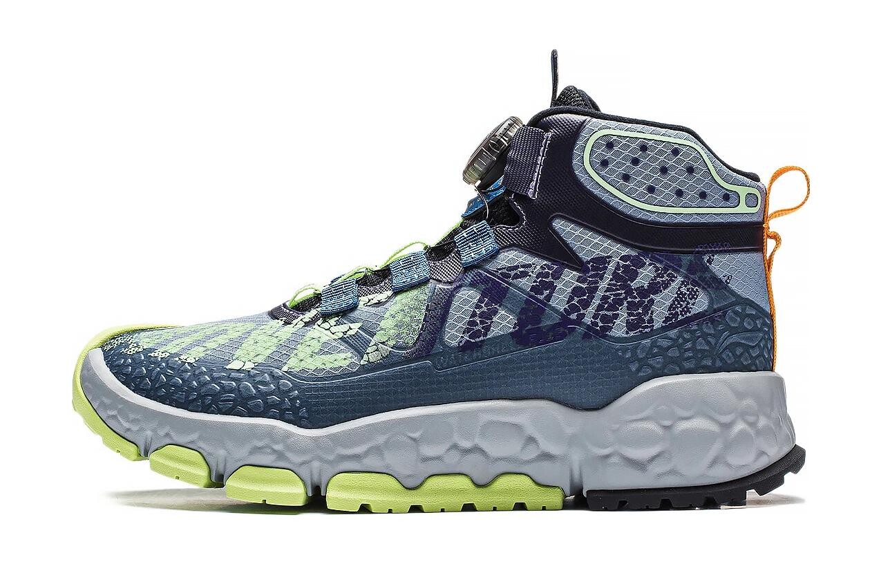 

Кроссовки Rock Ridge 2.0 Kids GS High-top серые/синие Lining Young, серый/синий