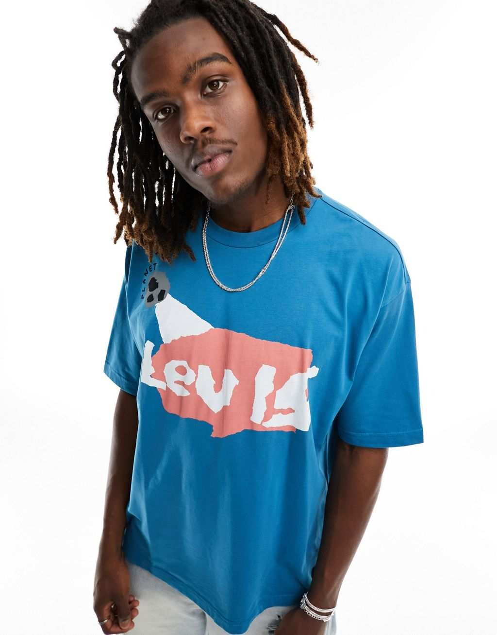 

Синяя футболка Levi's Skate с логотипом на груди, Синий