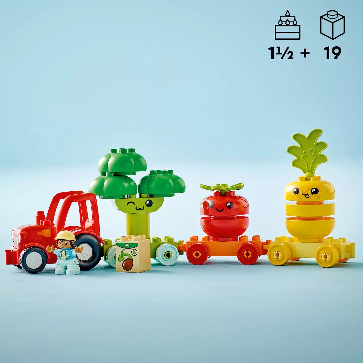 LEGO DUPLO Мой первый трактор для фруктов и овощей 10982 Набор строительных игрушек (19 предметов) LEGO