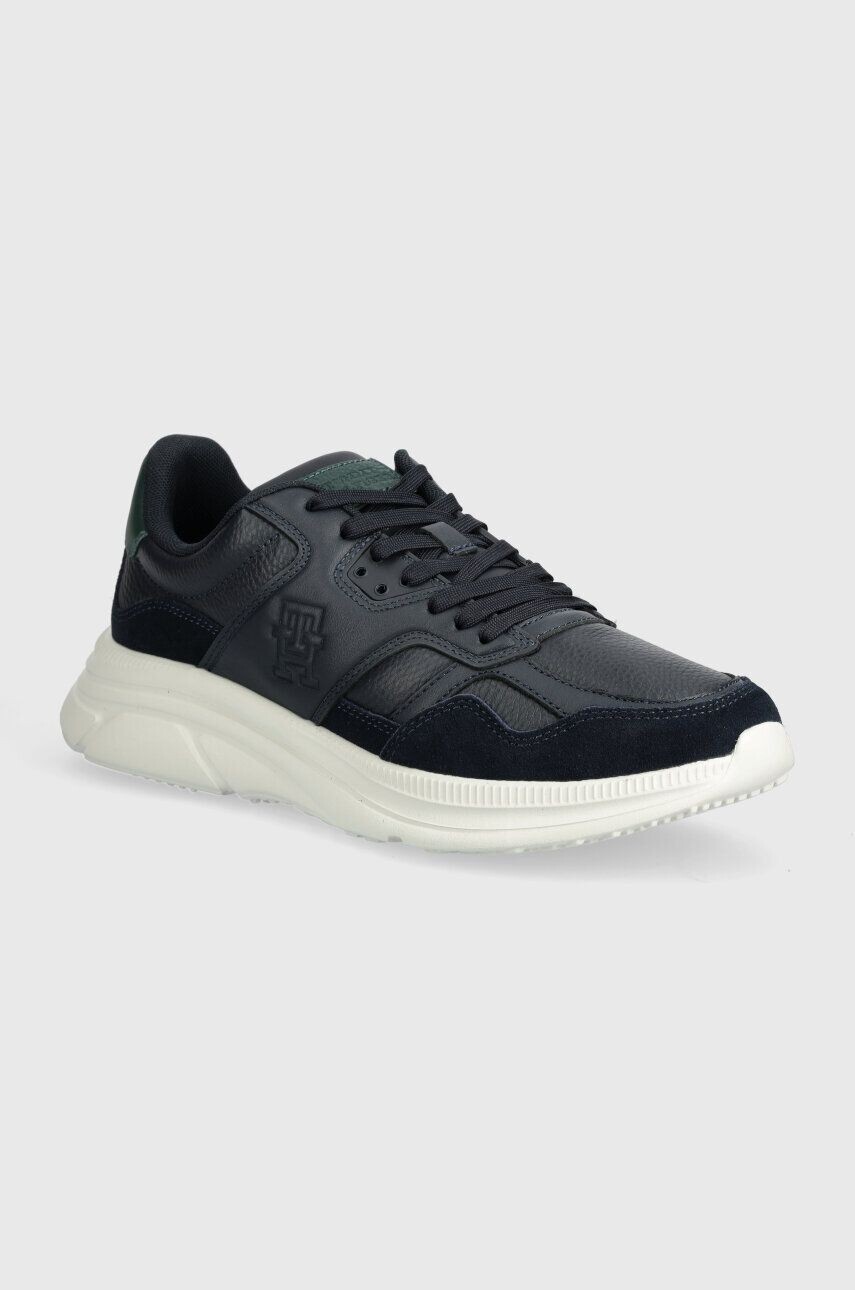 

Кожаные кроссовки Tommy Hilfiger MODERN RUNNER BEST LTH MIX, темно-синий