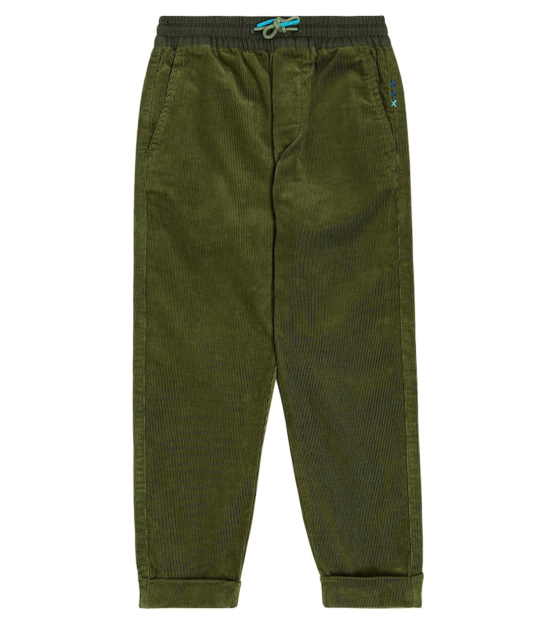 

Зауженные брюки из хлопкового вельвета Scotch & Soda Kids, зеленый