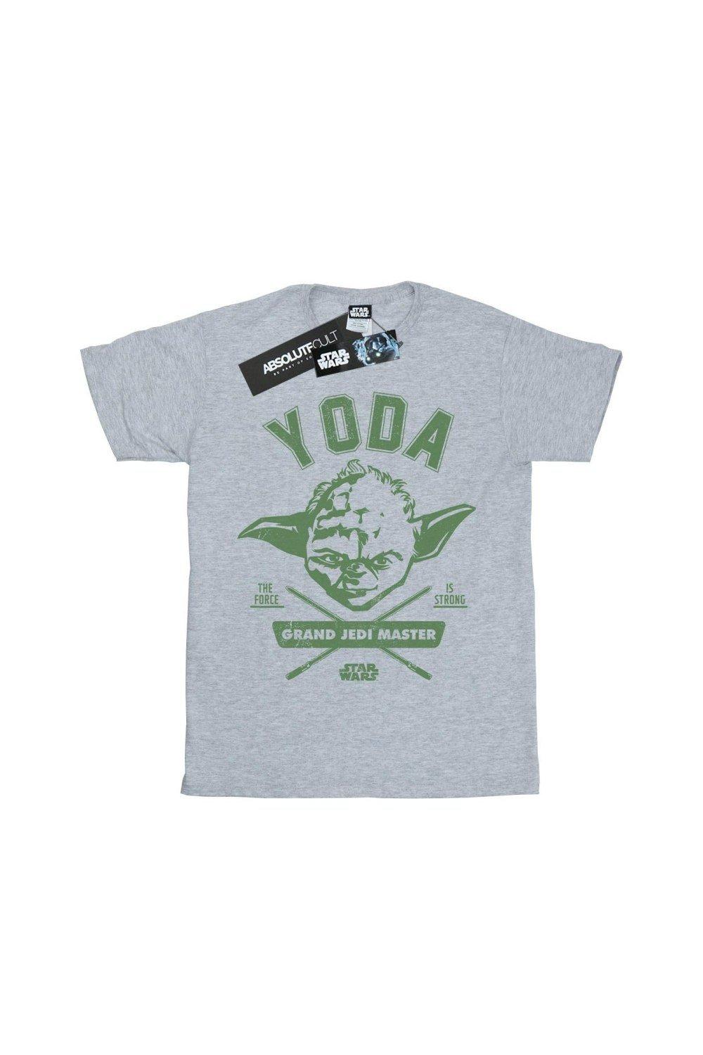 цена Университетская футболка Йоды Star Wars, серый