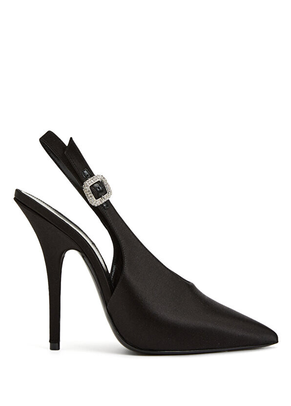 

Черные туфли на каблуке yasmeen с камнями Saint Laurent