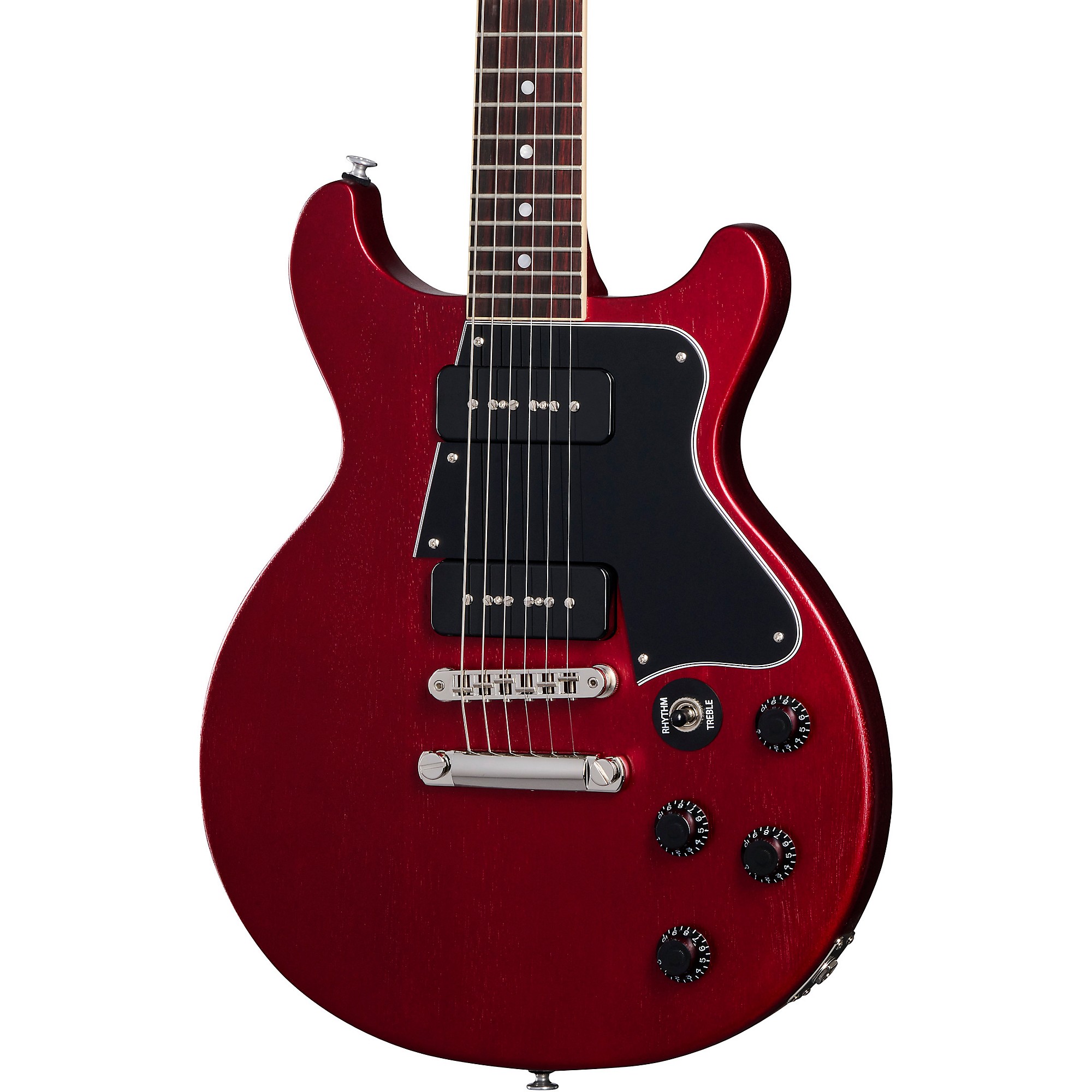 Gibson Rick Beato Les Paul Special Double Cut Электрогитара Сверкающий бордовый сатин
