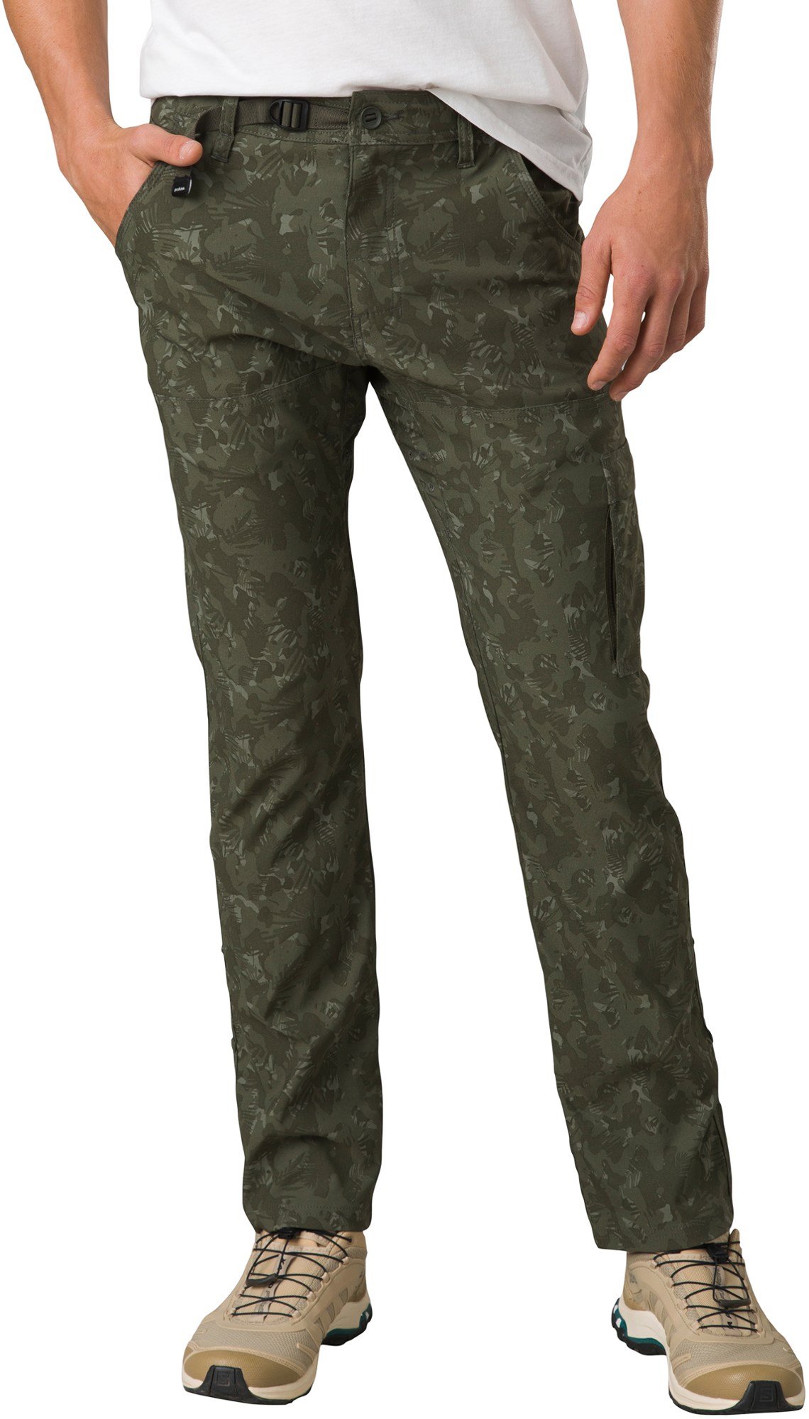 Узкие брюки Stretch Zion II — мужские prAna, зеленый