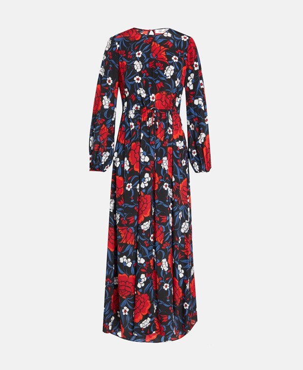 

Длинное платье Diane von Furstenberg, бордо