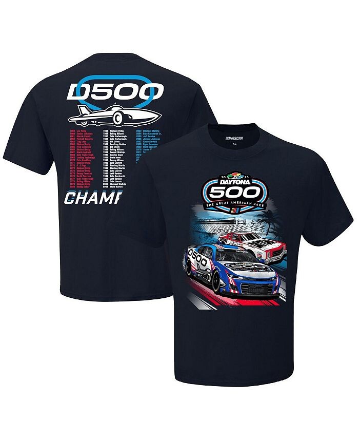 

Мужская темно-синяя футболка Daytona 500 Two Spot 2023 Checkered Flag Sports, синий