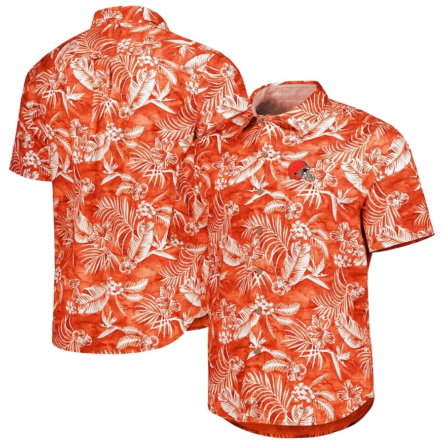 

Поло с коротким рукавом Tommy Bahama Cleveland Browns, оранжевый