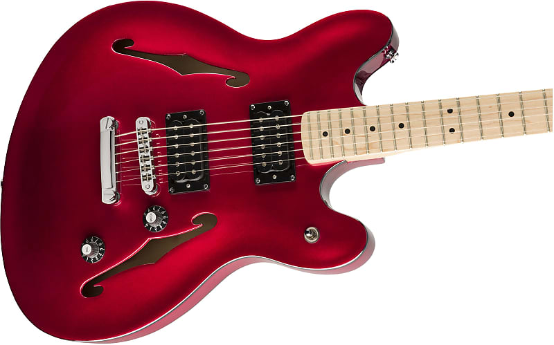 Электрогитара Squier Affinity Series Starcaster Hollowbody Electric Guitar, Maple Fingerboard, Candy Apple Red