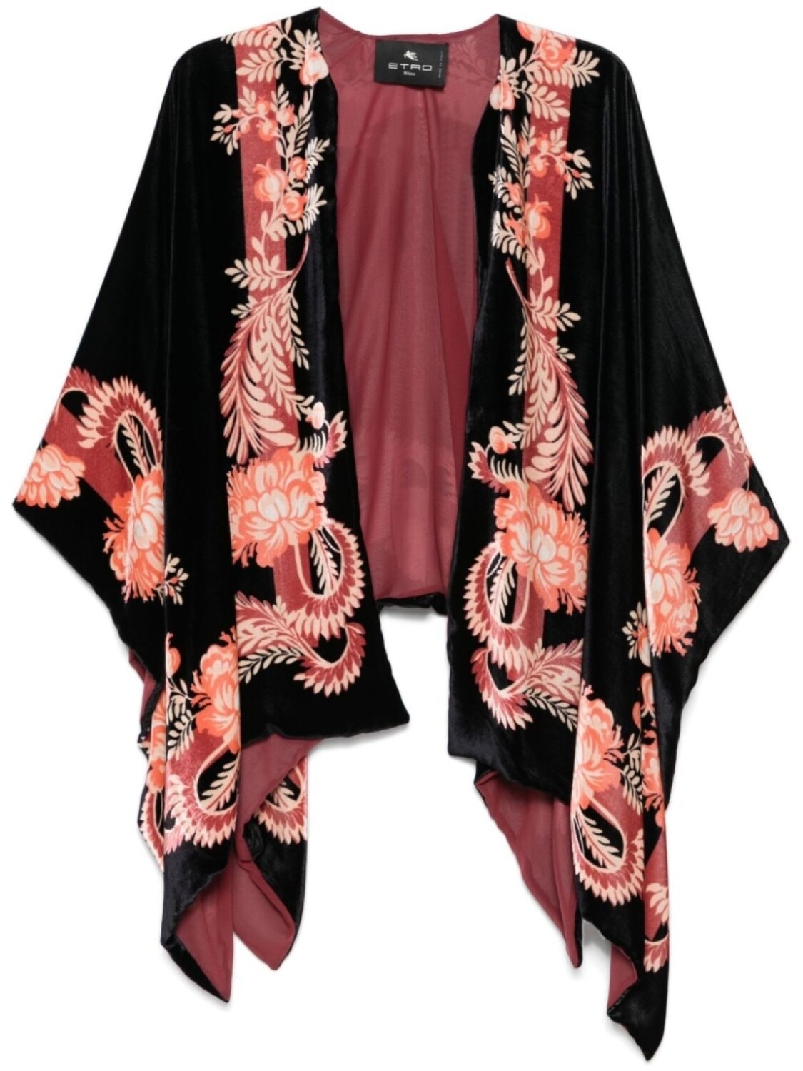 

Накидка ETRO с цветочным принтом, черный