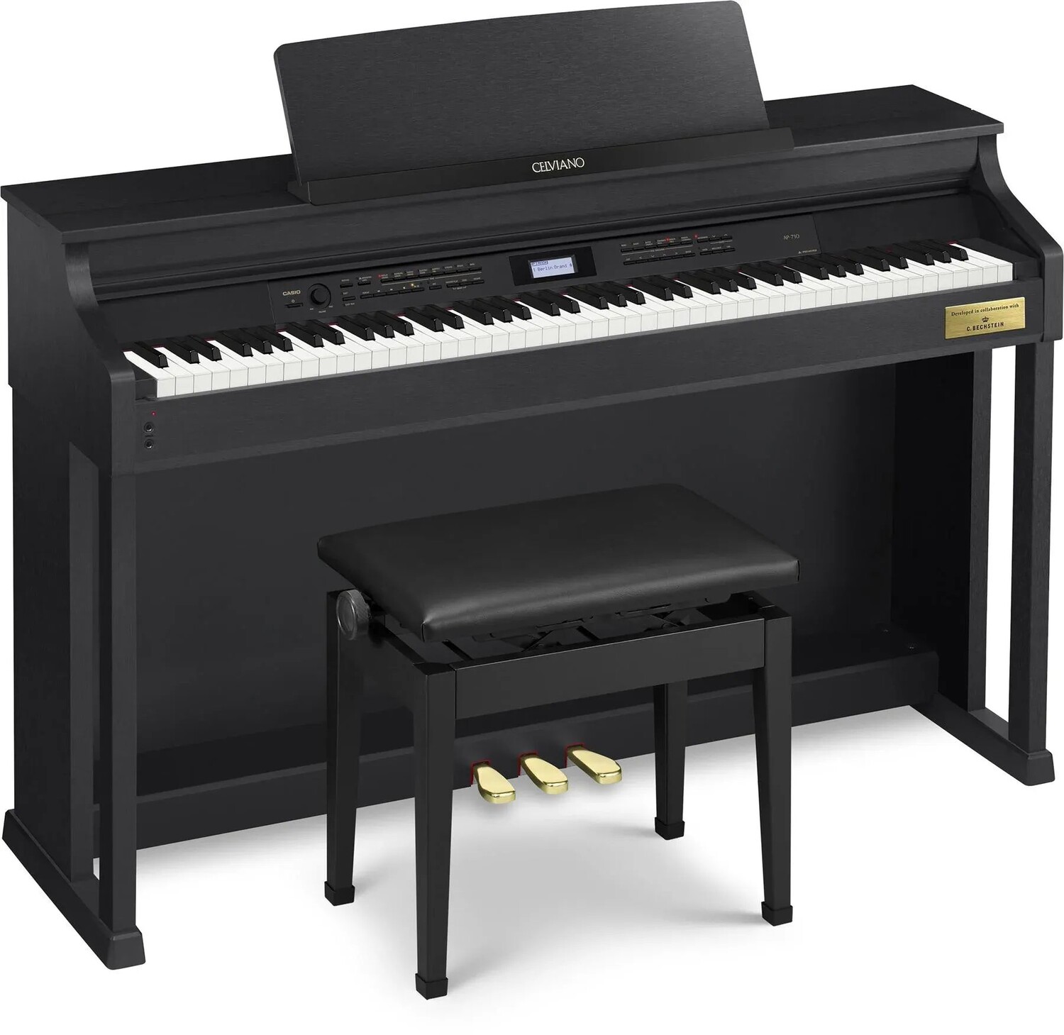 

Цифровое пианино Casio AP-710BK Celviano со скамейкой — черный