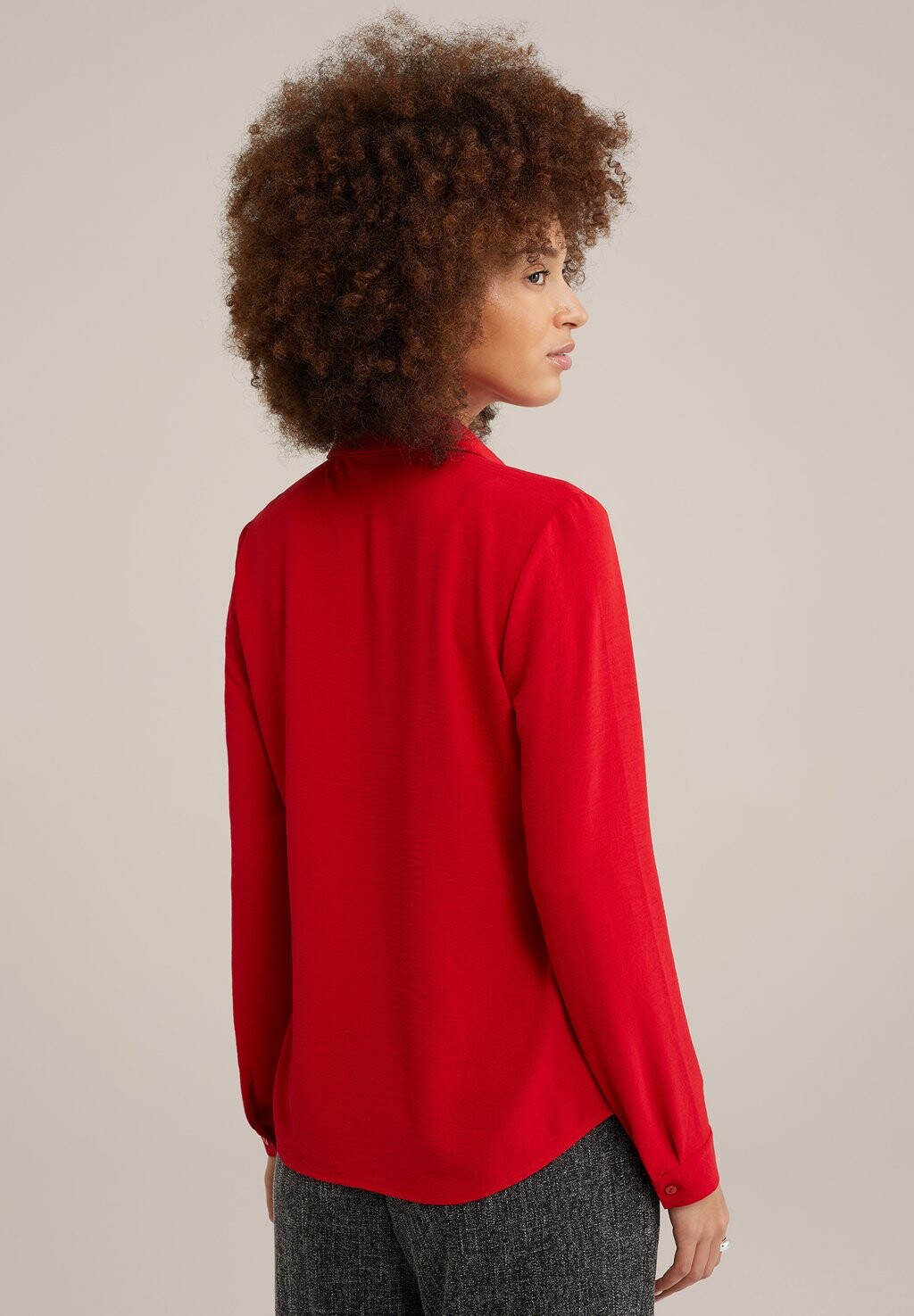 

Блузка на пуговицах WE Fashion, цвет Mottled Red