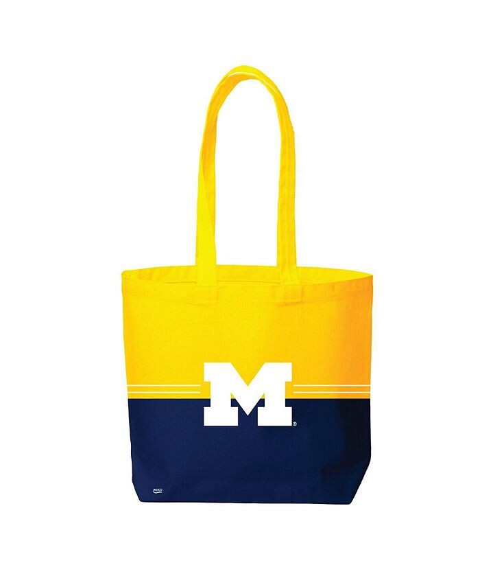 

Женская сумка-тоут Michigan Wolverines Half Block Daily Grind Indigo Falls, белый