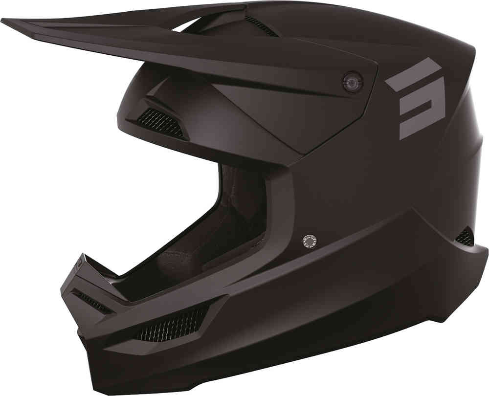Твердый шлем для мотокросса Furious Shot, черный мэтт утолщенные наколенники для мотоциклов защитное снаряжение для мотокросса езды на мотоцикле