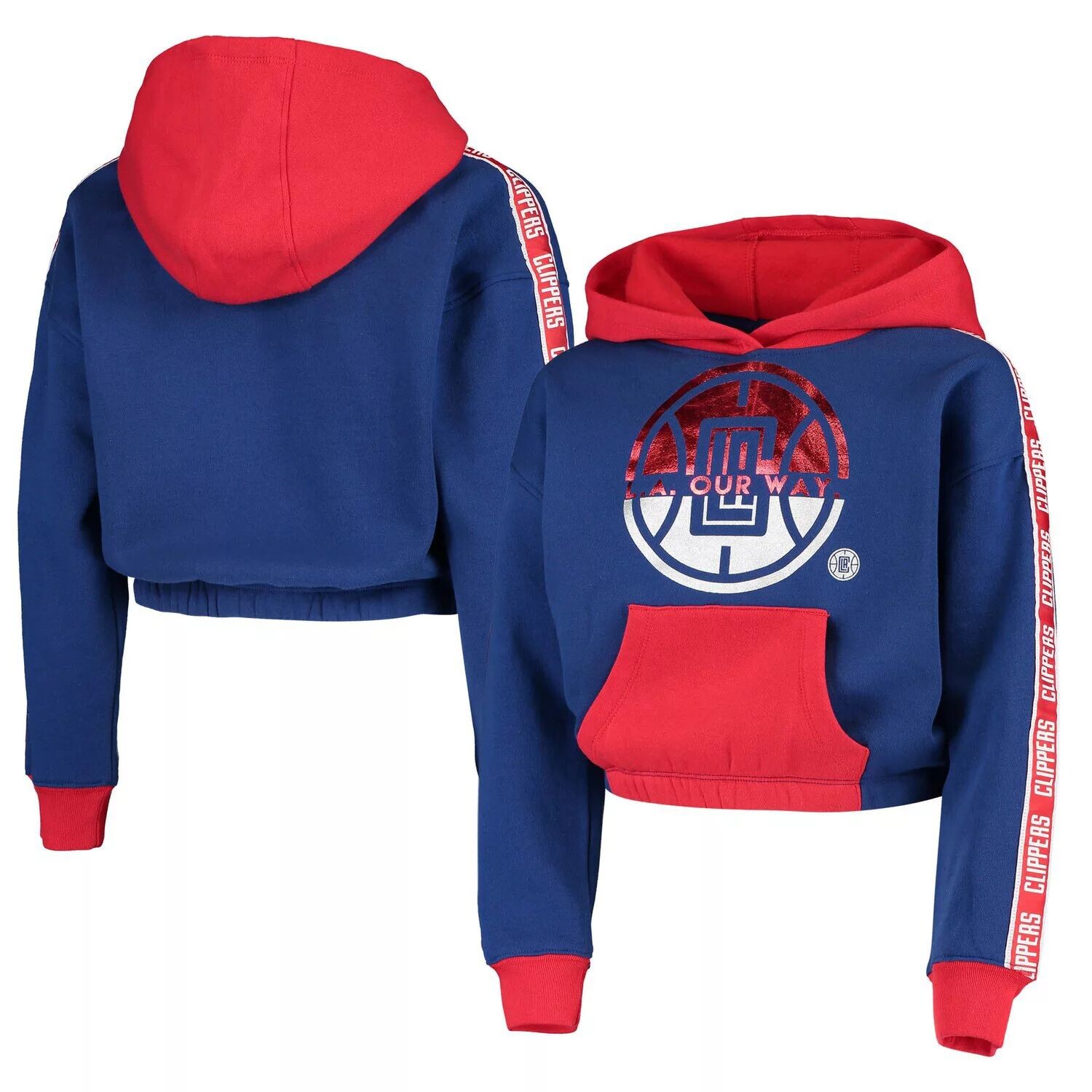 

Пуловер с капюшоном с капюшоном для девочек и молодежи Royal LA Clippers Take Charge Outerstuff