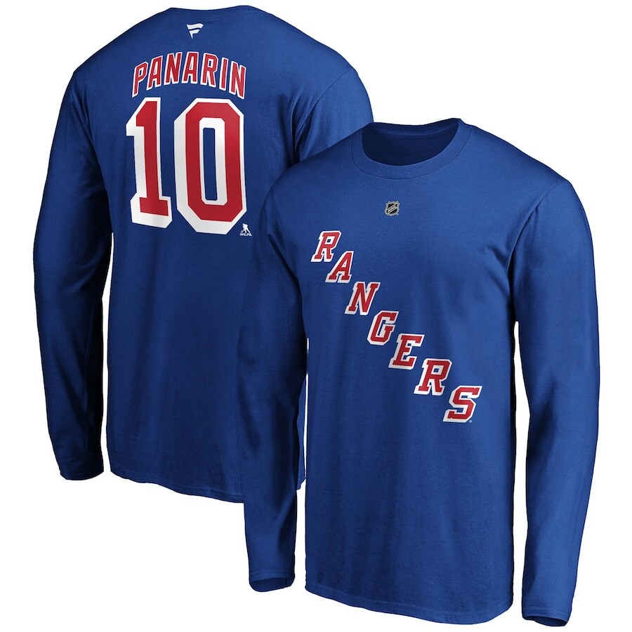 

Футболка с длинным рукавом Fanatics Branded New York Rangers, синий