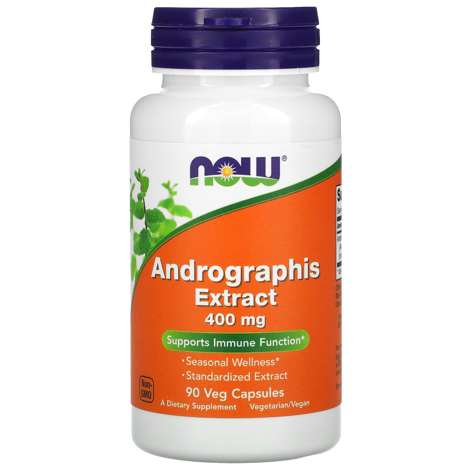 

Экстракт андрографиса, 400 мг, 90 вегетарианских капсул, NOW Foods