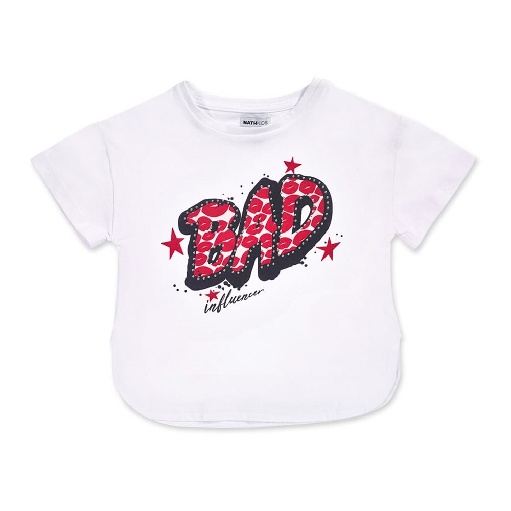 

Футболка Nath Kids Bad Influencer, белый