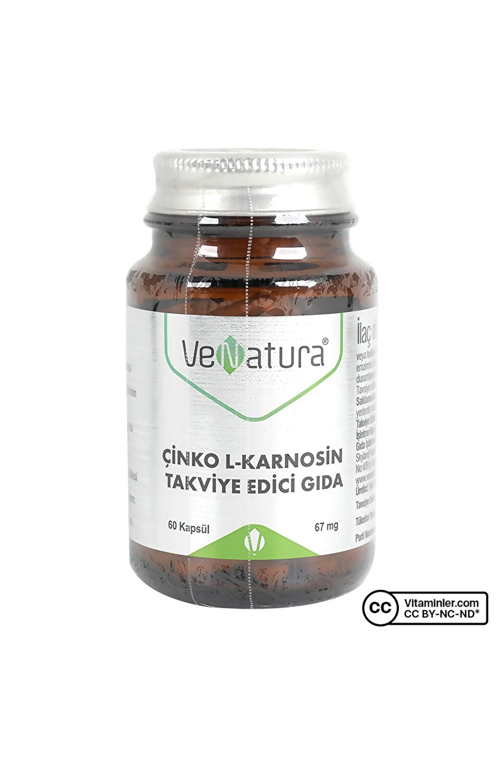 

Venatura Цинк L-карнозин 30 капсул - без вкуса