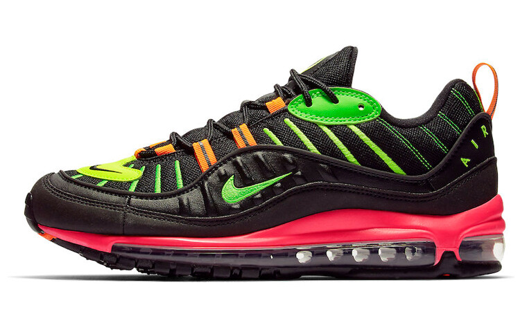 

Nike Air Max 98 Неоновый хайлайтер Черный/Зеленый/Красный