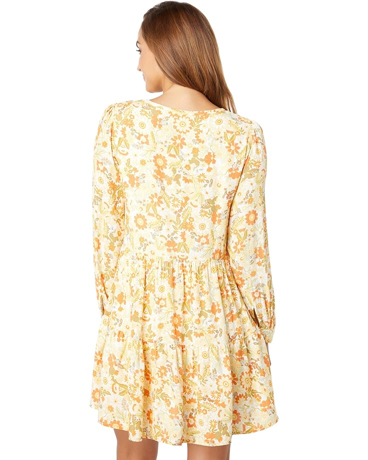цена Платье Lost + Wander Prairie Rose Mini Dress, цвет Orange Yellow Floral