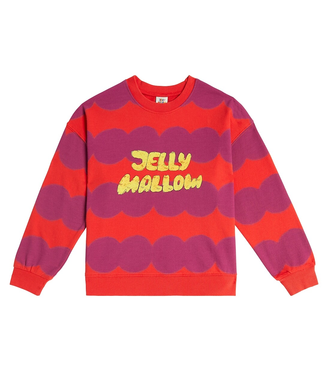 

Толстовка из хлопкового джерси в горошек Jellymallow, фиолетовый