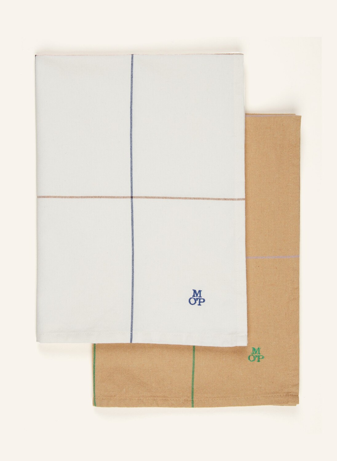 2 шт - Кухонное полотенце Marc O'Polo, 50x70 см, цвет hellbraun/creme