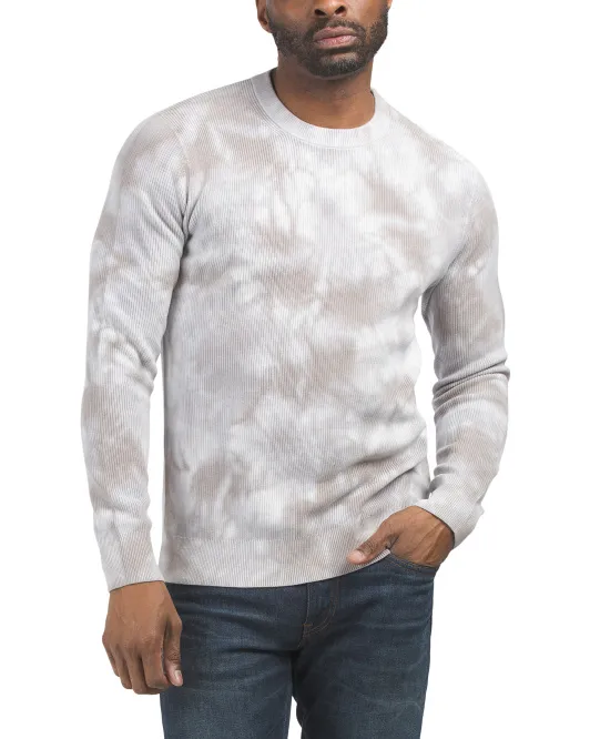 

Свитер Masten Tye Dye в рубчик с круглым вырезом Theory, цвет Plush/Smoke