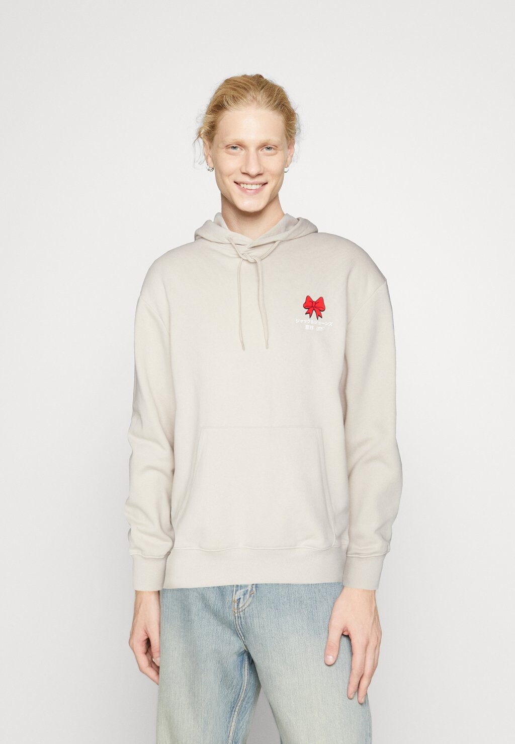 

Толстовка Jorceremony Hood Xmas Jack & Jones, цвет moonbeam