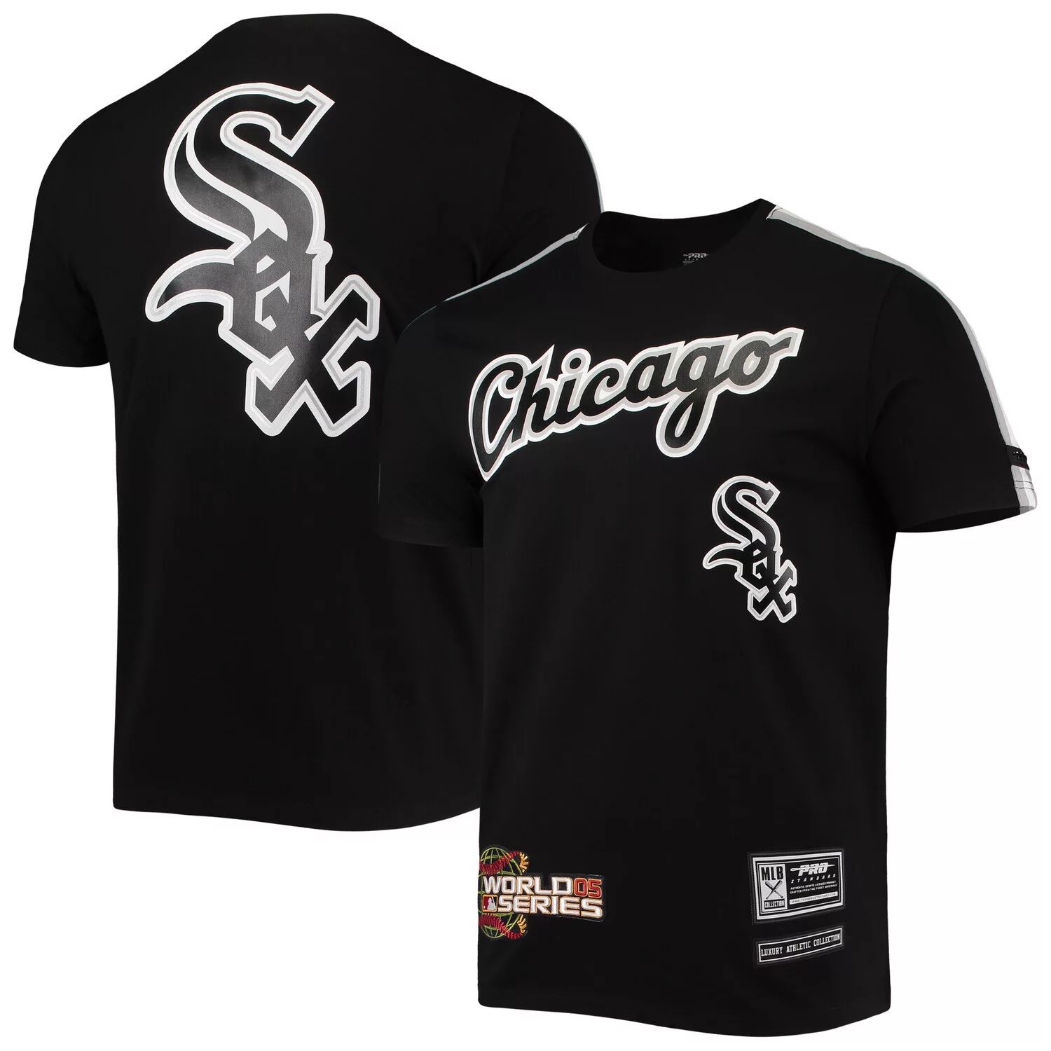 

Мужская футболка Pro Standard Black Chicago White Sox с лентой