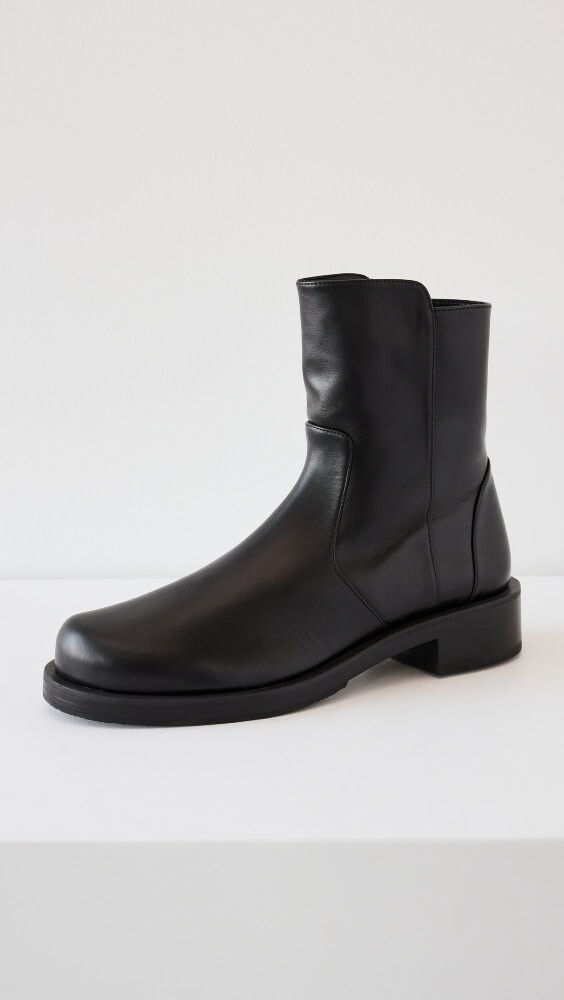 

Ботинки Stuart Weitzman 5050 Bold Zip Booties, черный