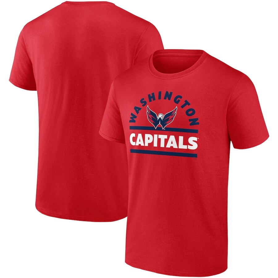 

Футболка с коротким рукавом Fanatics Branded Washington Capitals, красный