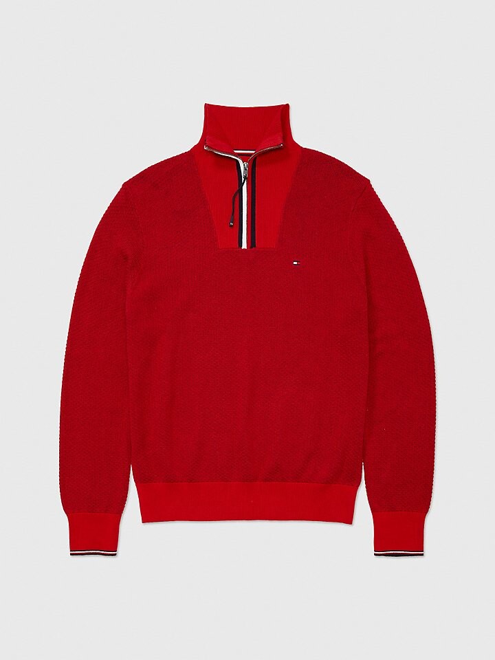 

Однотонный свитер с молнией на четверть Tommy Adaptive