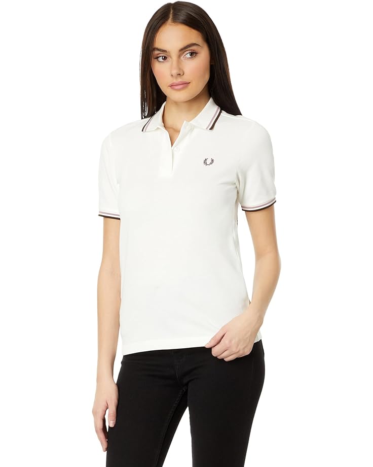 Рубашка Fred Perry Twin Tipped Fred Perry, цвет Snow White поло fred perry twin tipped цвет black snow